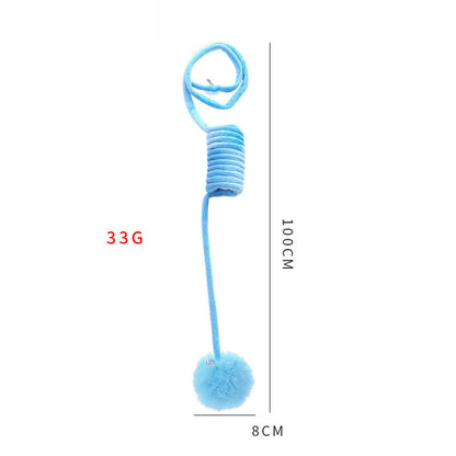 Interaktiv fjädrande mjuk boll - Kattlek.se